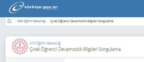 Çırak Öğrenci Devamsızlık Bilgileri Sorgulama