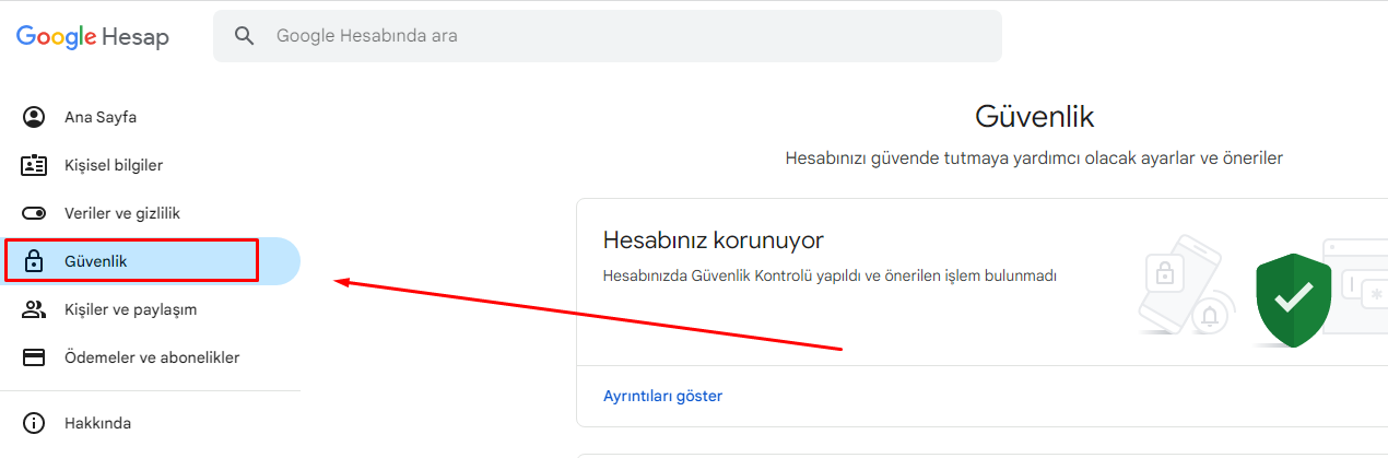 Google Hesabımın Açık Olduğu Cihazlar