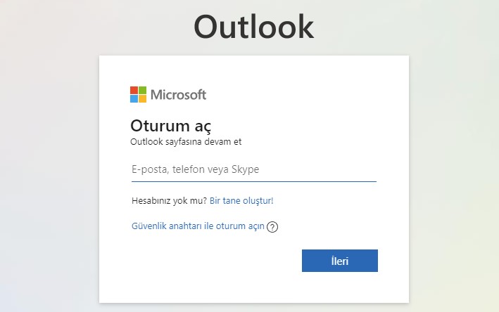 outlook kurumsal