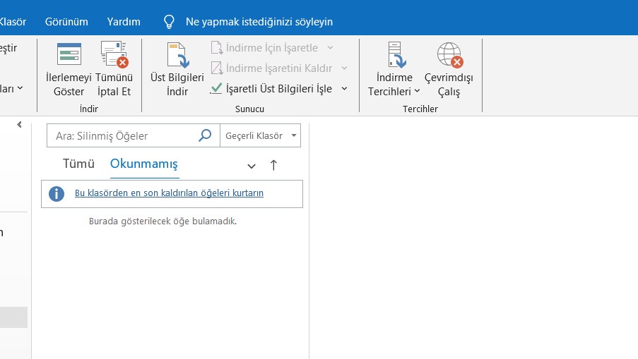 outlook gönderilen maili geri çekme